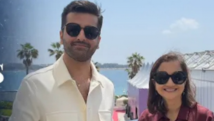 Saim Sadiq and Anupama Chopra at Cannes Film Festival